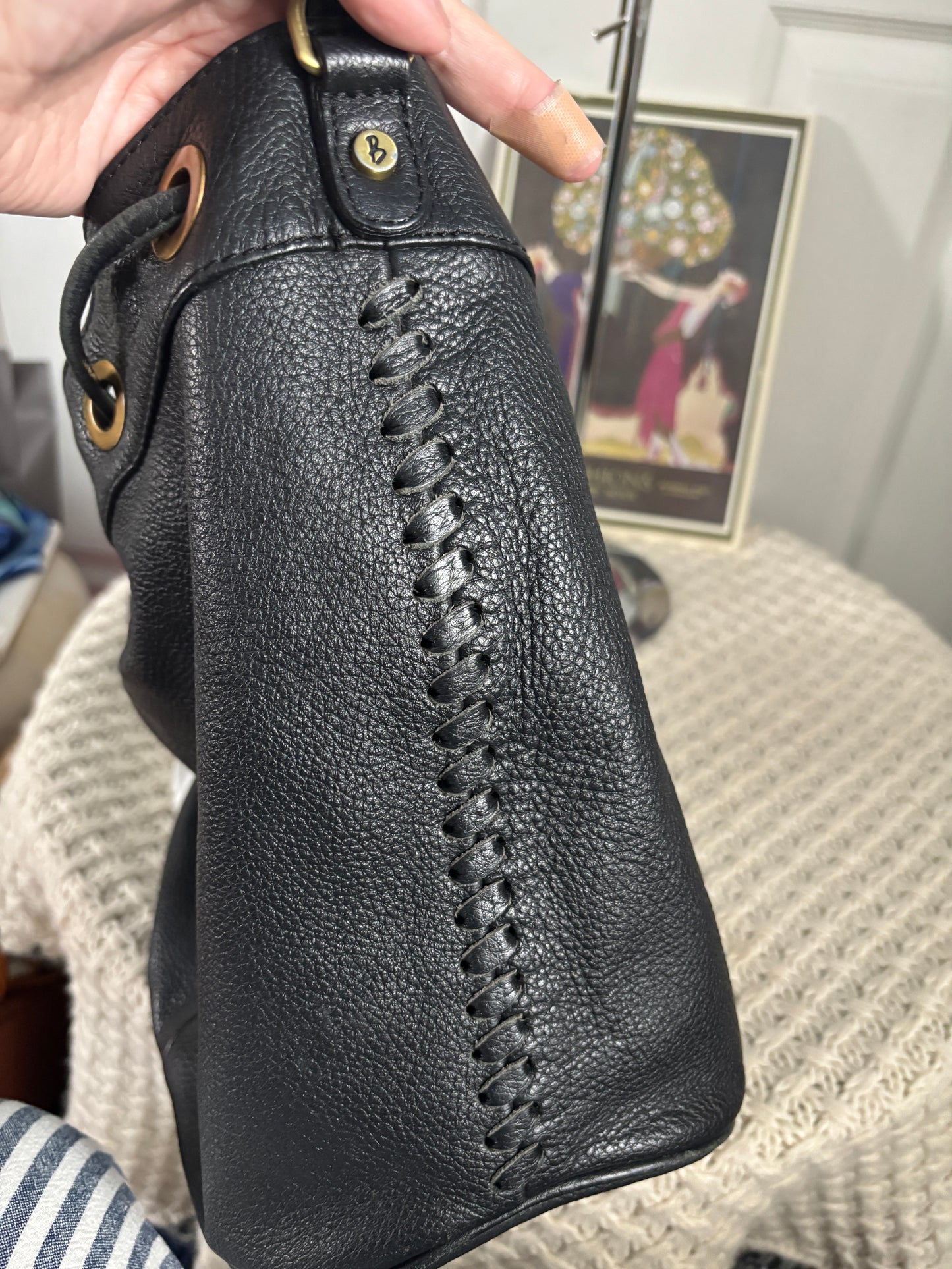 Boden Leather Bucket Bag