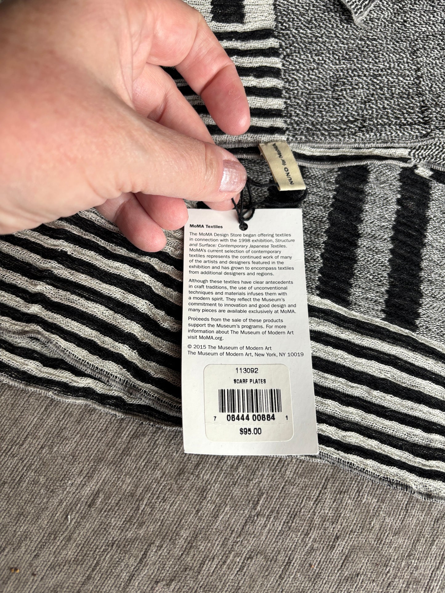 NWT NYC Museum of Modern Art Japanese Textile Scarf