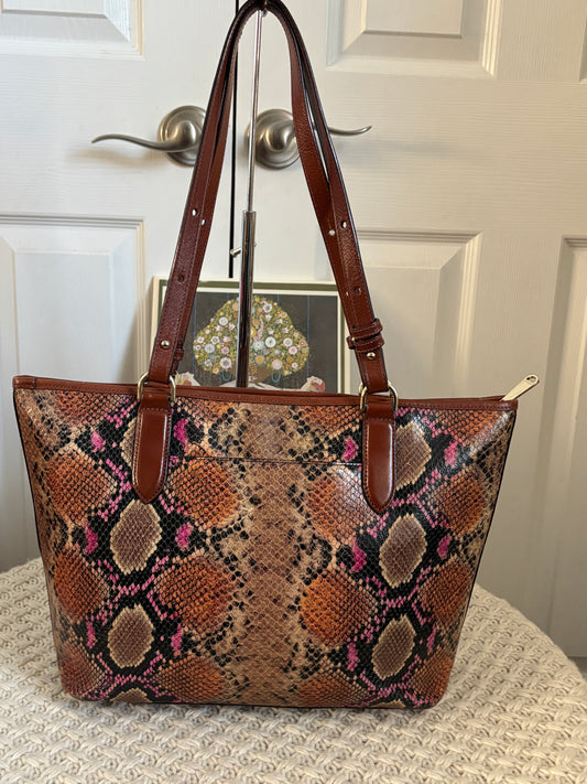 Brahmin Snake Print Tote