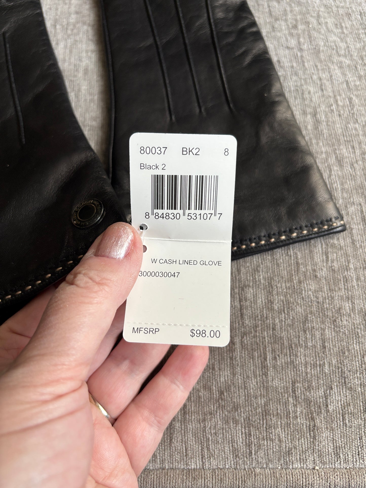 NWT Coach Nearly Vintage (made 2007-2010) Leather Gloves