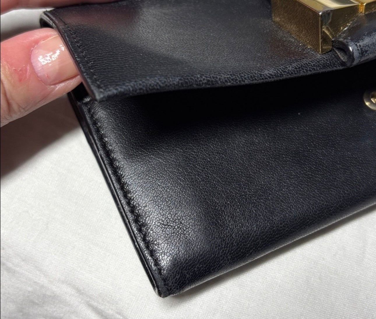 Authentic Chloe Black Leather Wallet