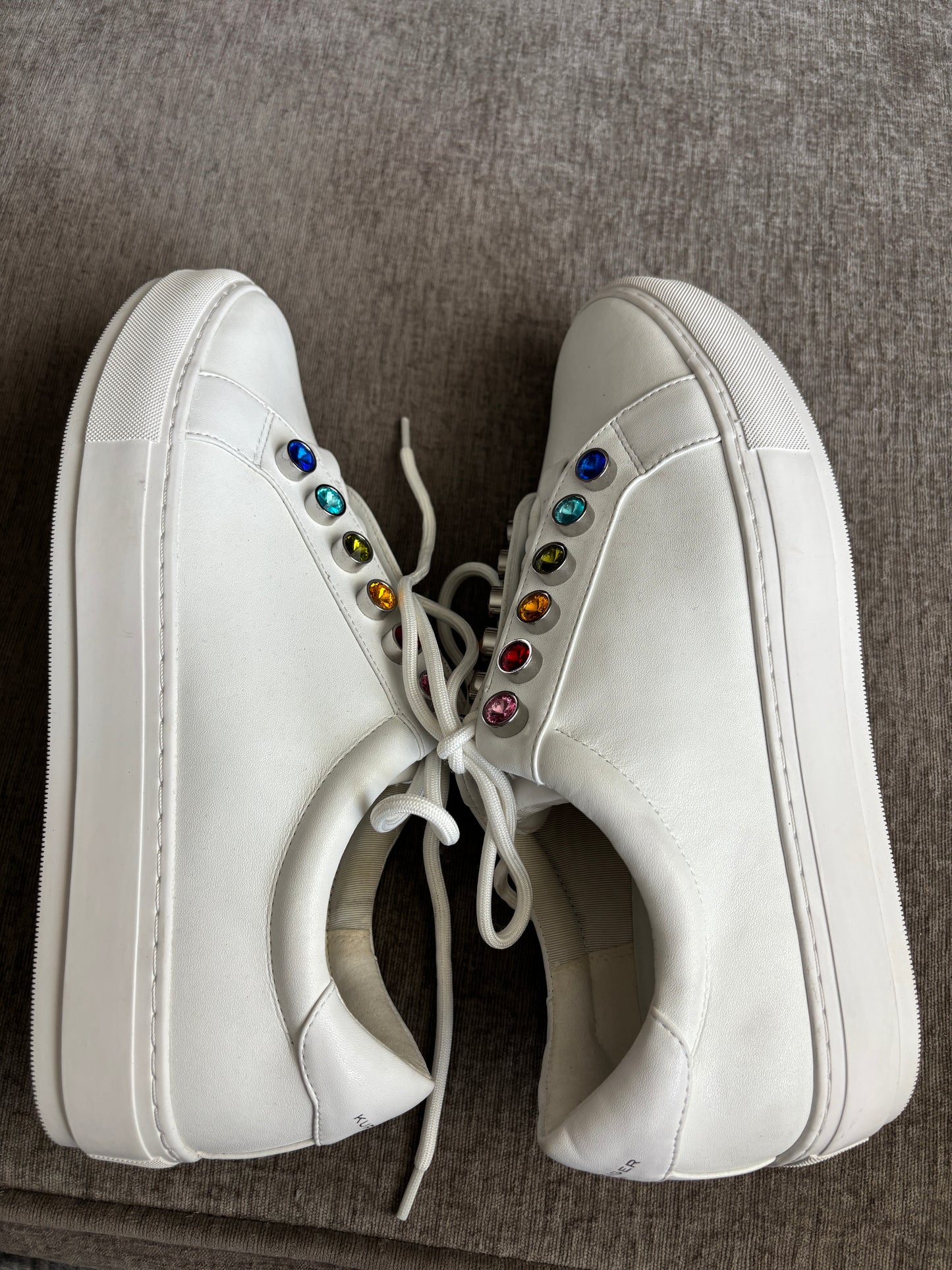 EUC Kurt Geiger London Liviah Chunky Rainbow Sneakers