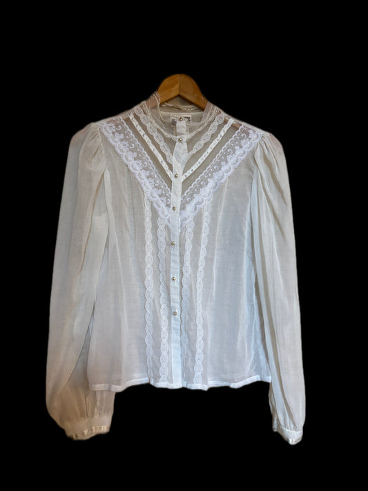 Vintage Late 70’s-Early 80’s Gunne Sax “Jessica’s Gunnies” Blouse