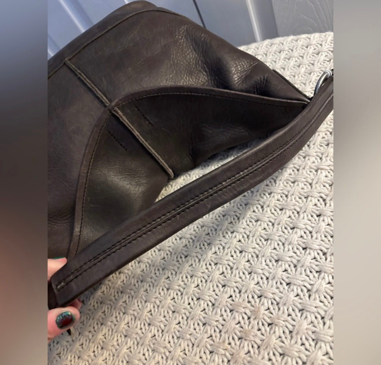 EUC Frye Taupe Leather Shoulder Bag