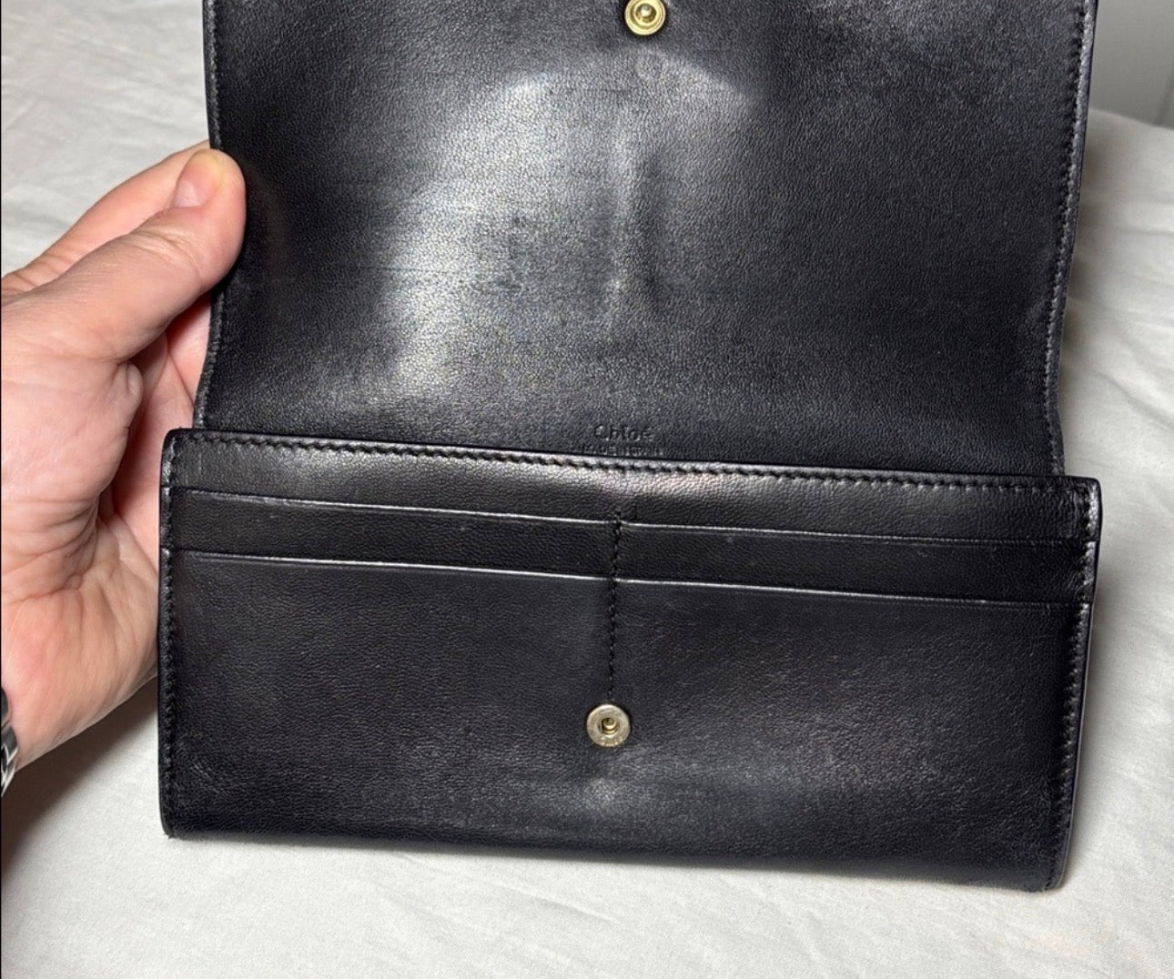 Authentic Chloe Black Leather Wallet