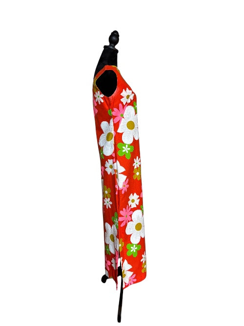 Vintage Tohki Hawaii Floral Maxi Dress