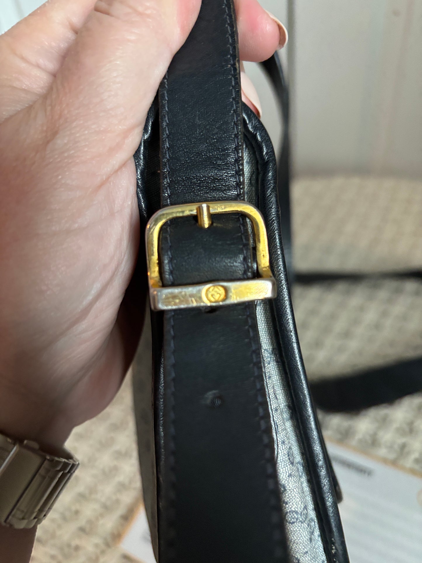 Vintage Gucci Micro GG Crossbody Bag