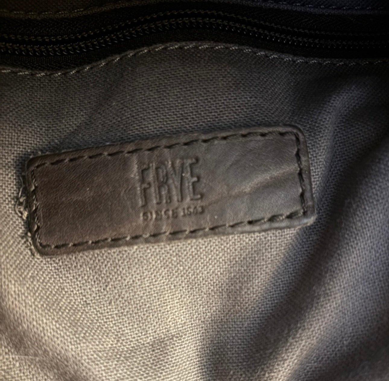 EUC Frye Taupe Leather Shoulder Bag