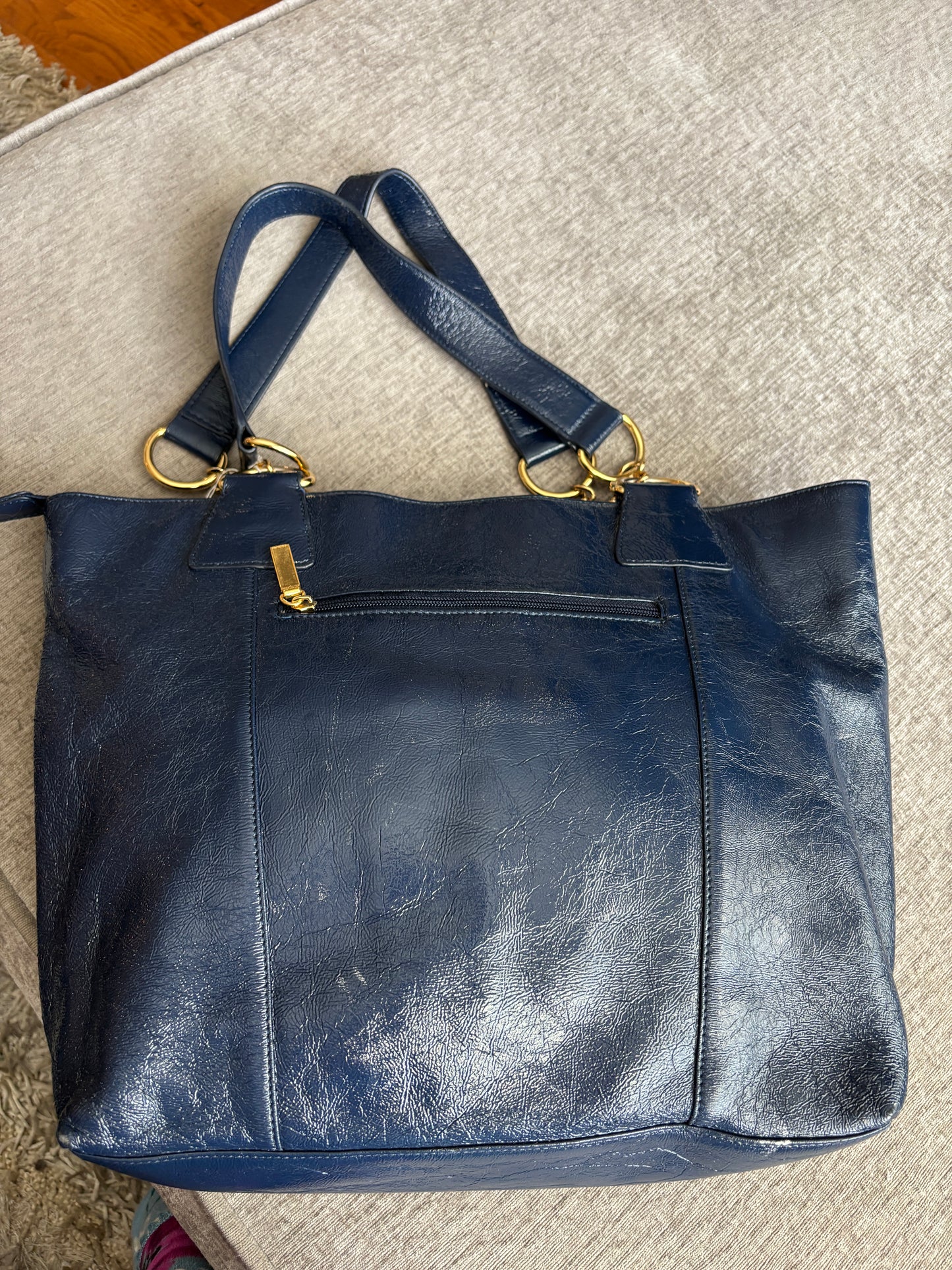 HOBO Navy Blue Large Tote