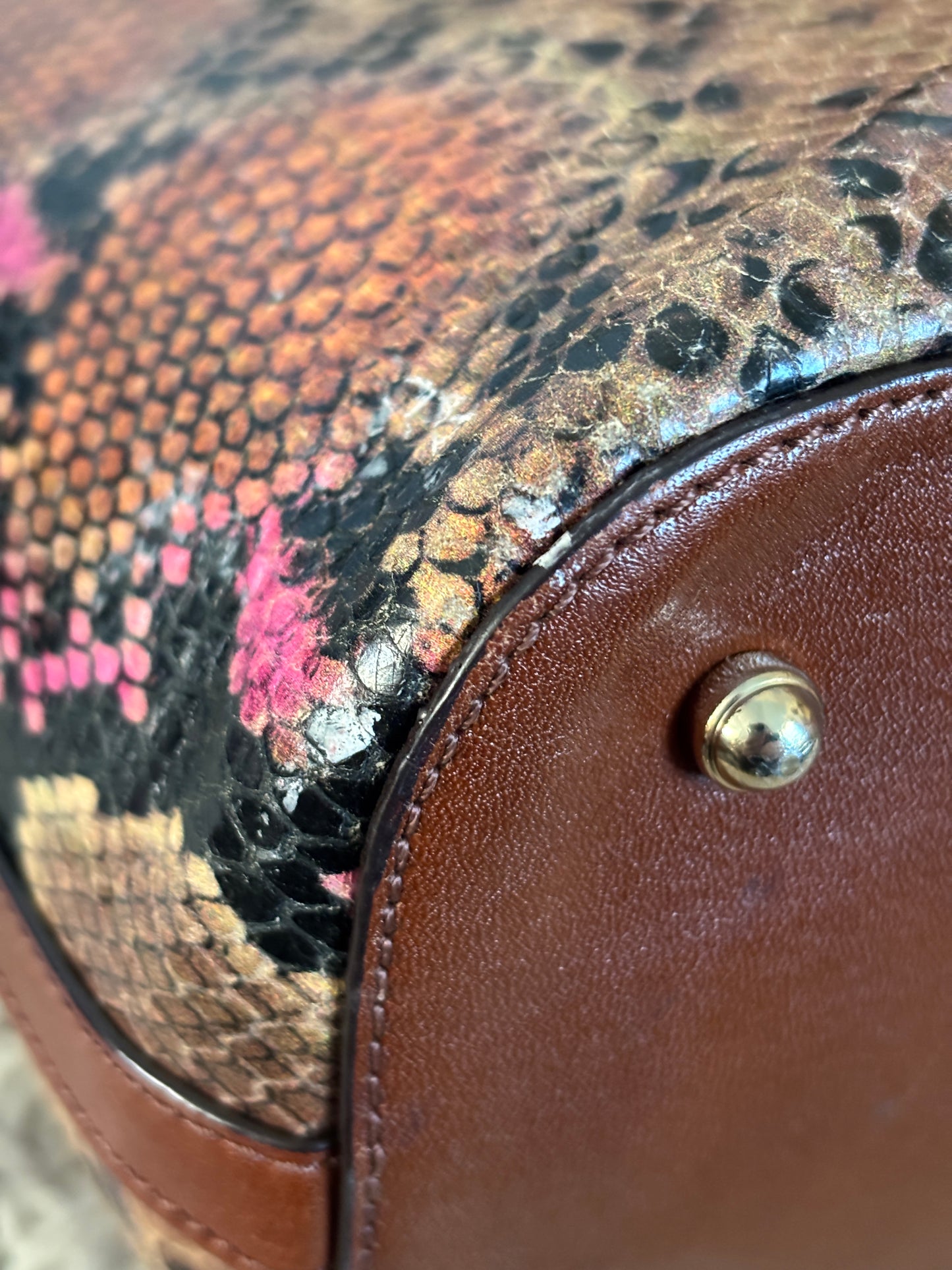Brahmin Snake Print Tote
