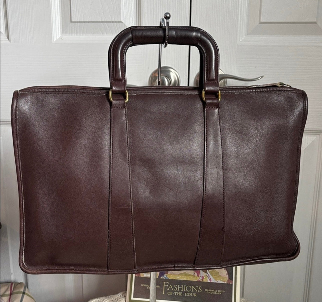 Vintage Coach Mahogany Portfolio Bag