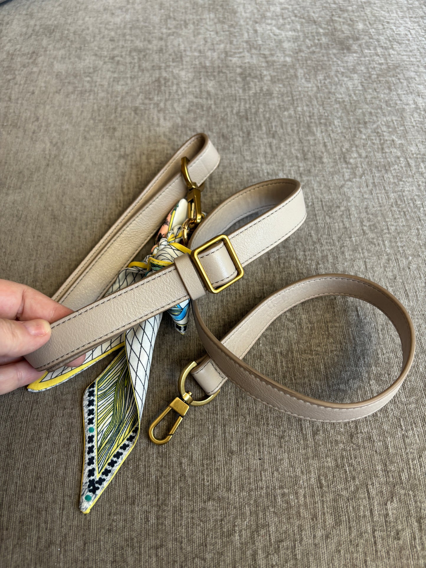 EUC Fossil Taupe Bag with Removable Long Strap