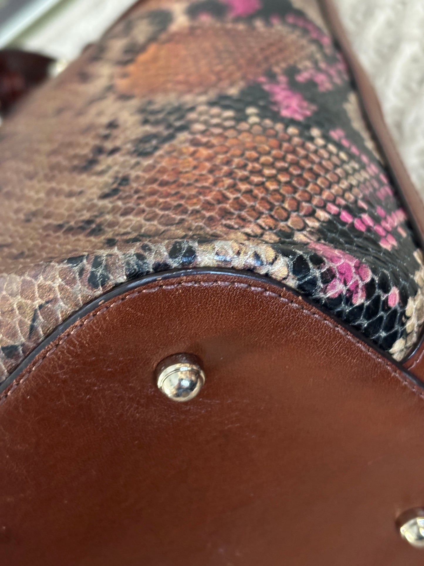 Brahmin Snake Print Tote