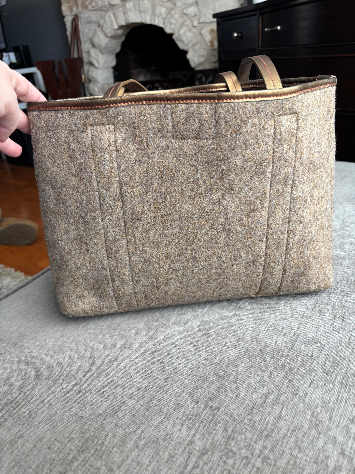 Tumi Brown Wool Computer Bag