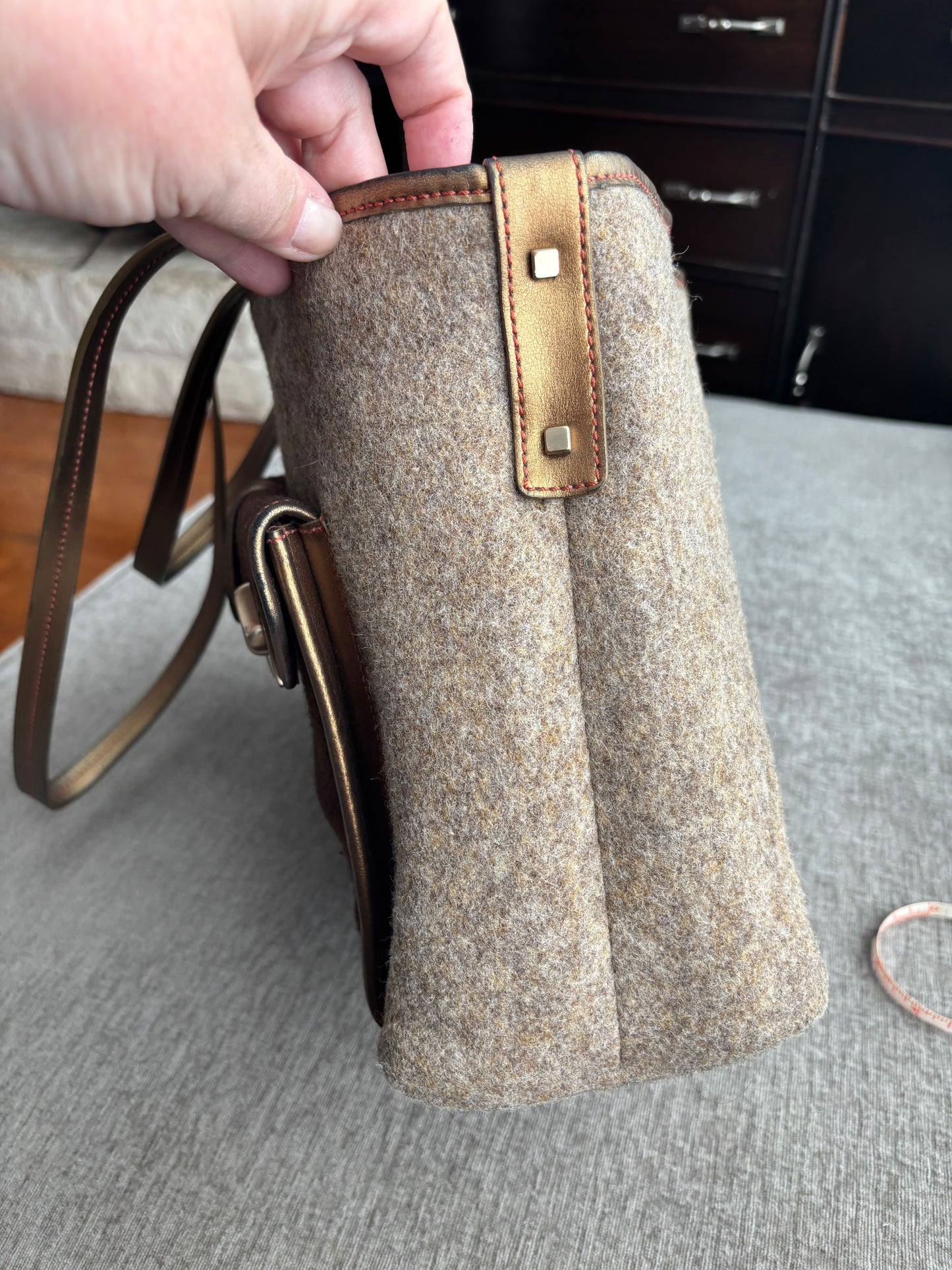 Tumi Brown Wool Computer Bag