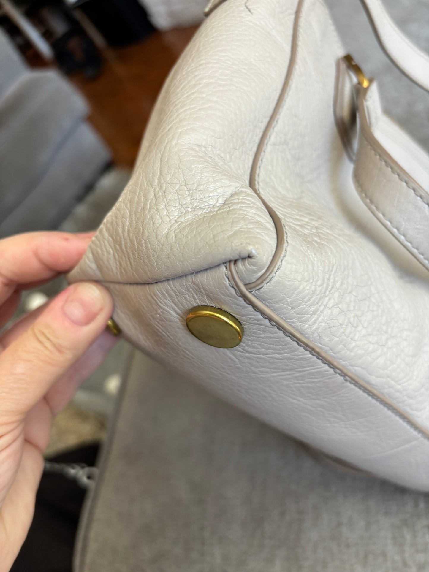 EUC Fossil Taupe Bag with Removable Long Strap