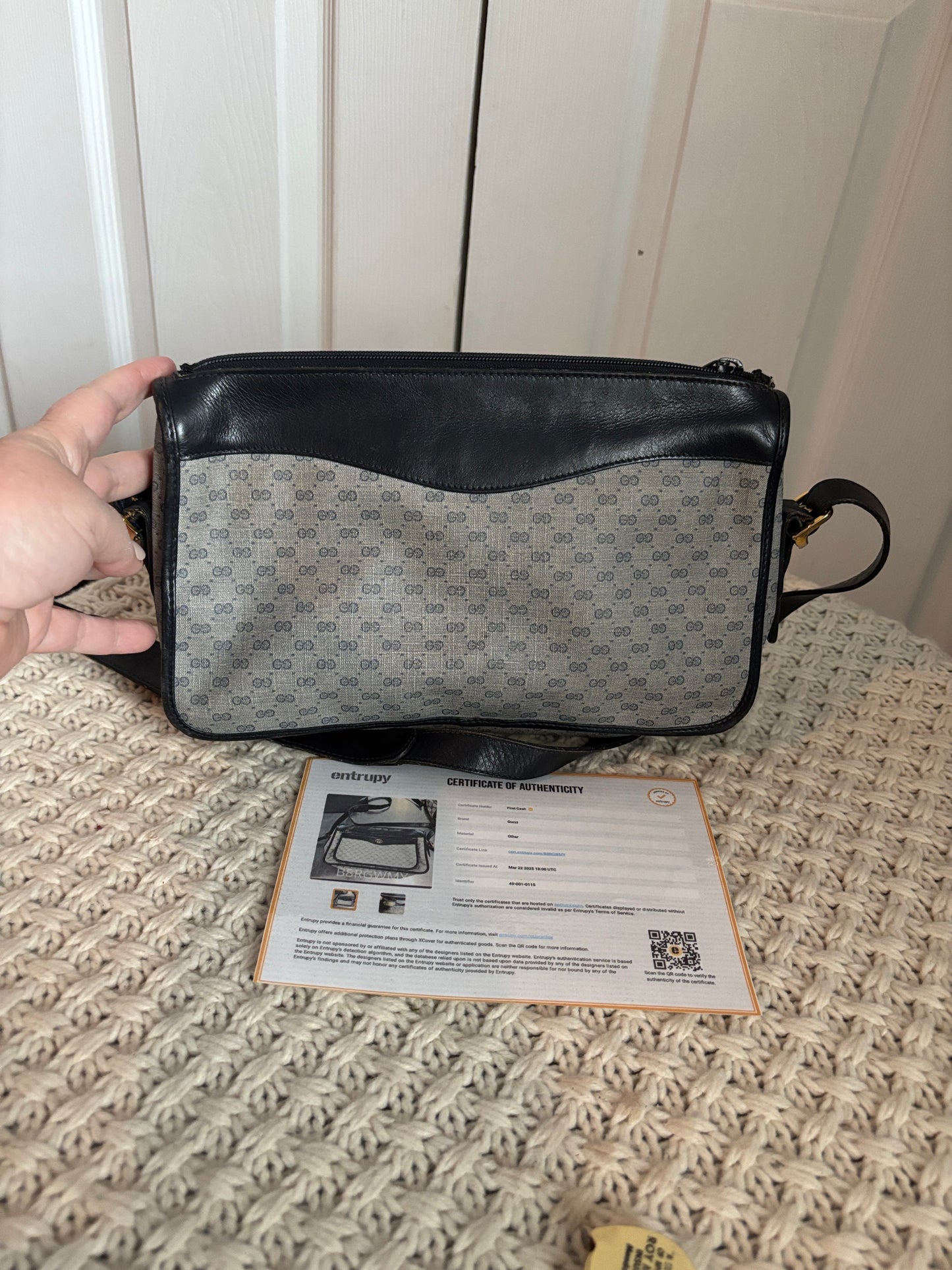 Vintage Gucci Micro GG Crossbody Bag