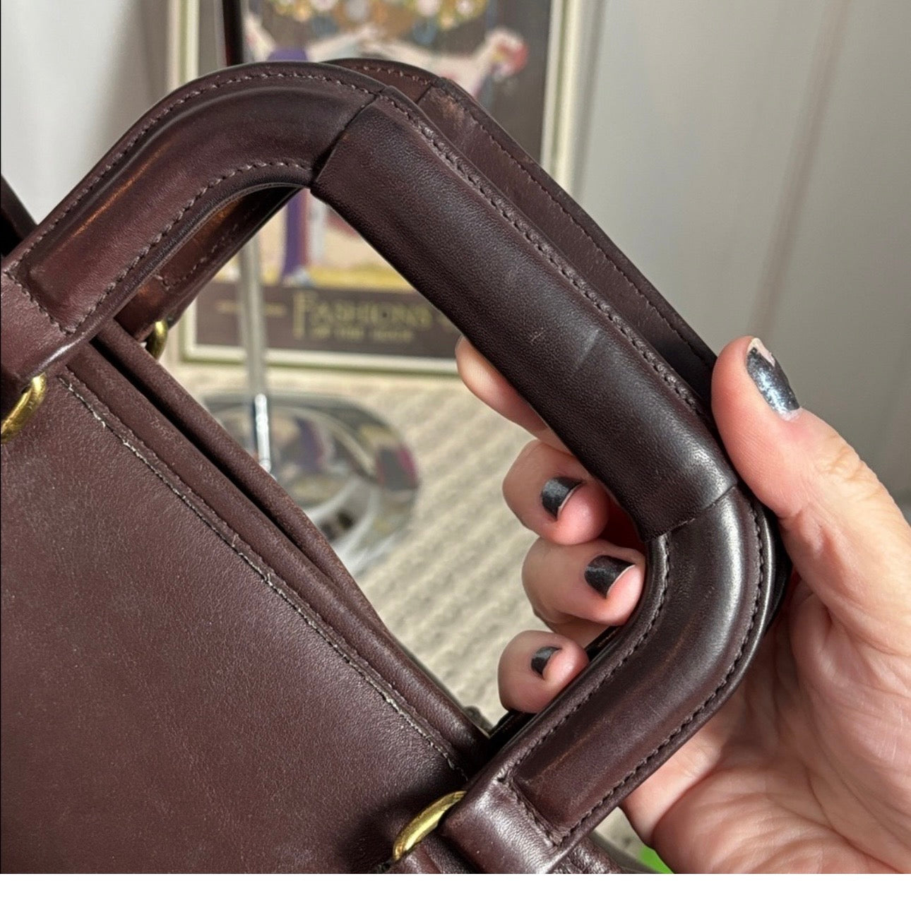 Vintage Coach Mahogany Portfolio Bag
