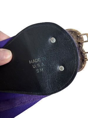 Vintage Purple Belt with Large Buckle