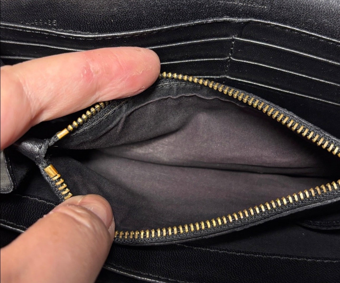 Authentic Chloe Black Leather Wallet