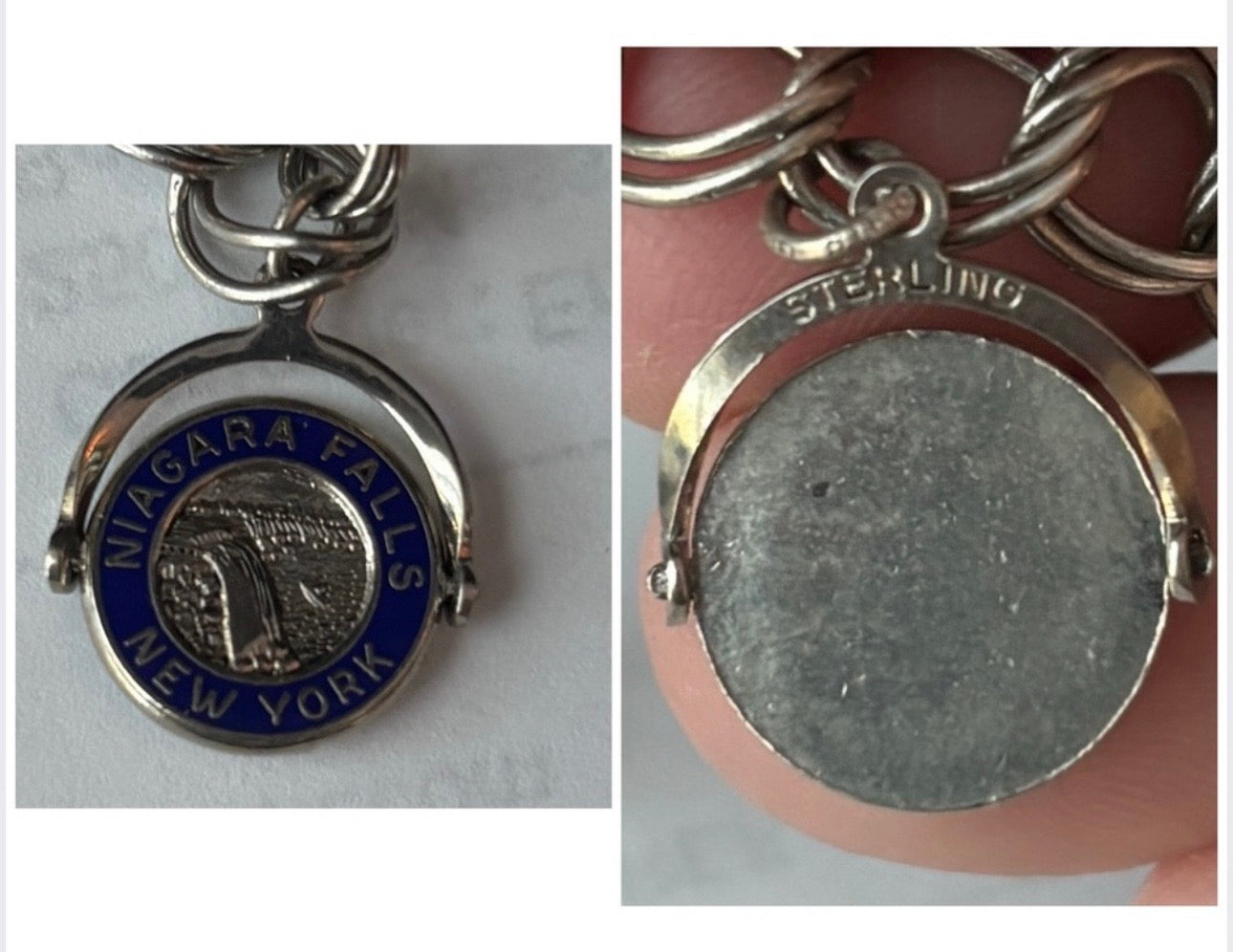 Vintage Silver Charm Bracelet