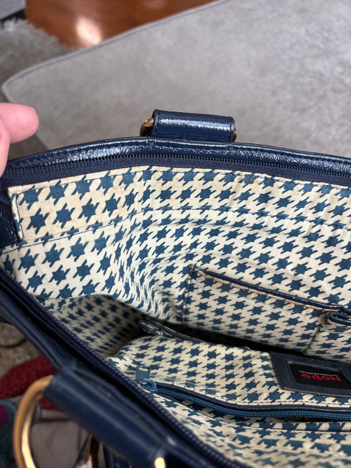 HOBO Navy Blue Large Tote