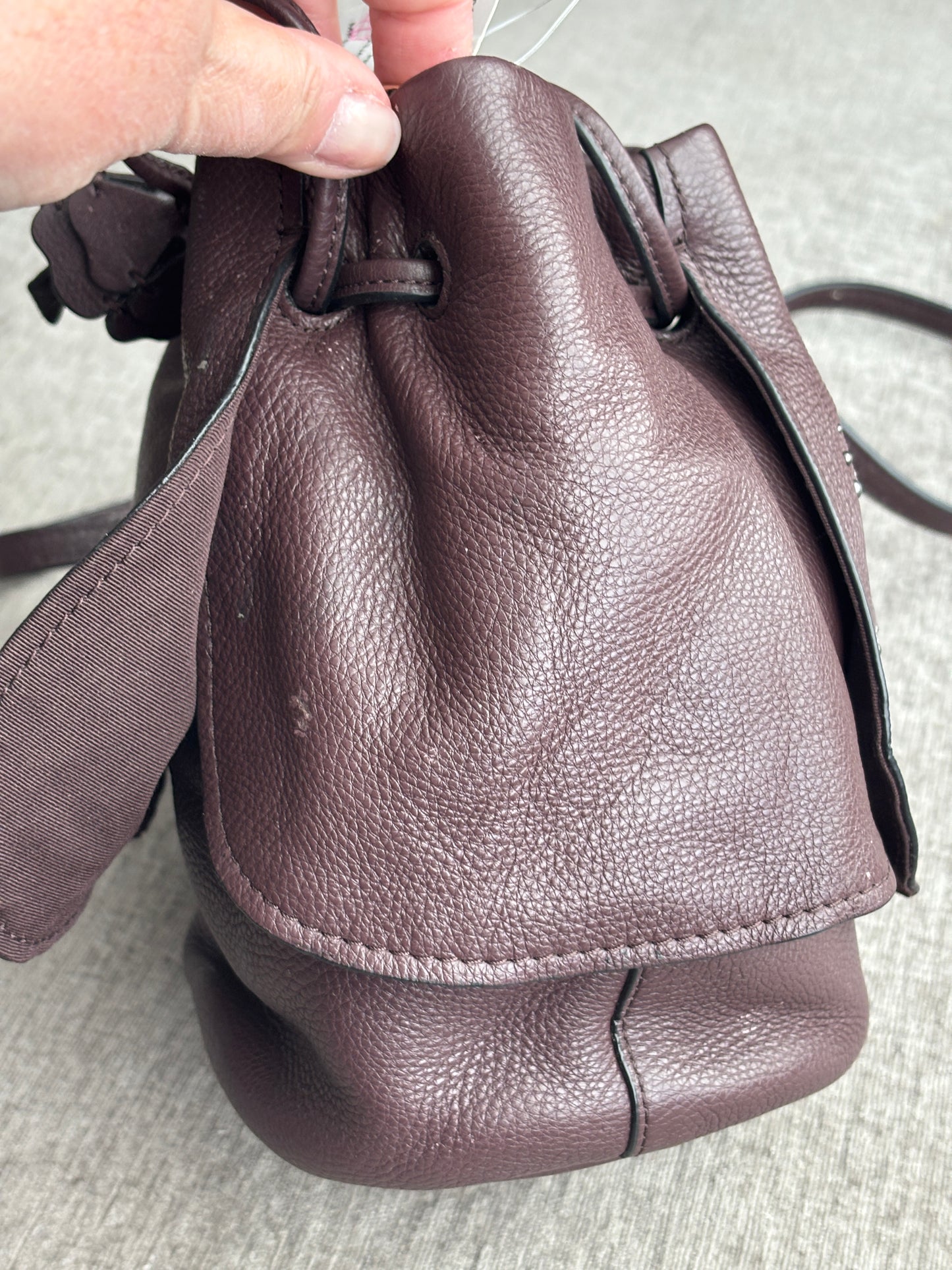 Coach Floral Embroidered Petal Bag, Oxblood