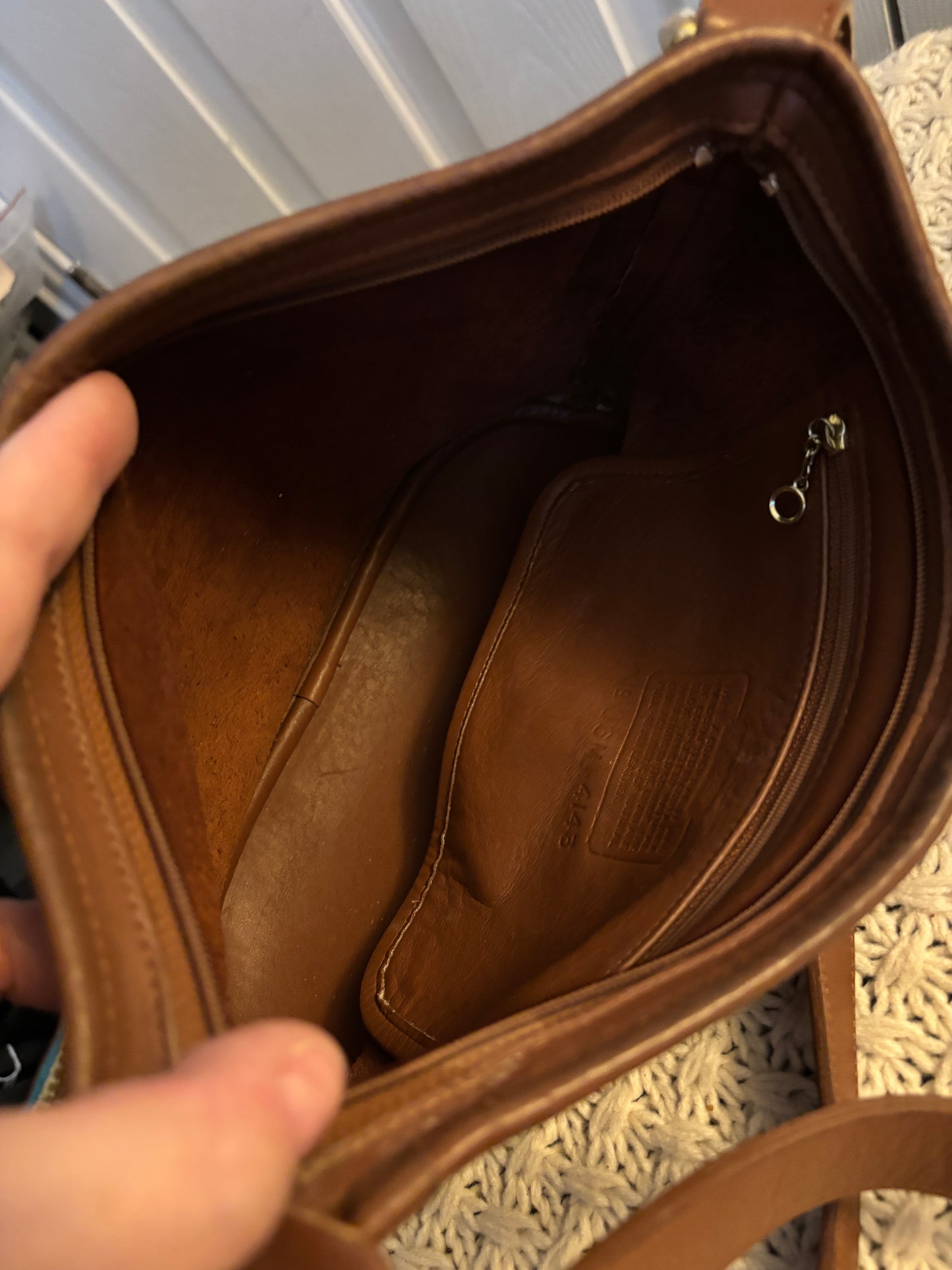Vintage Coach Worth Bag, British Tan
