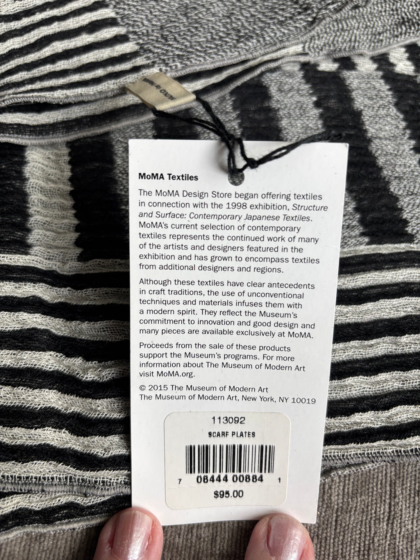NWT NYC Museum of Modern Art Japanese Textile Scarf