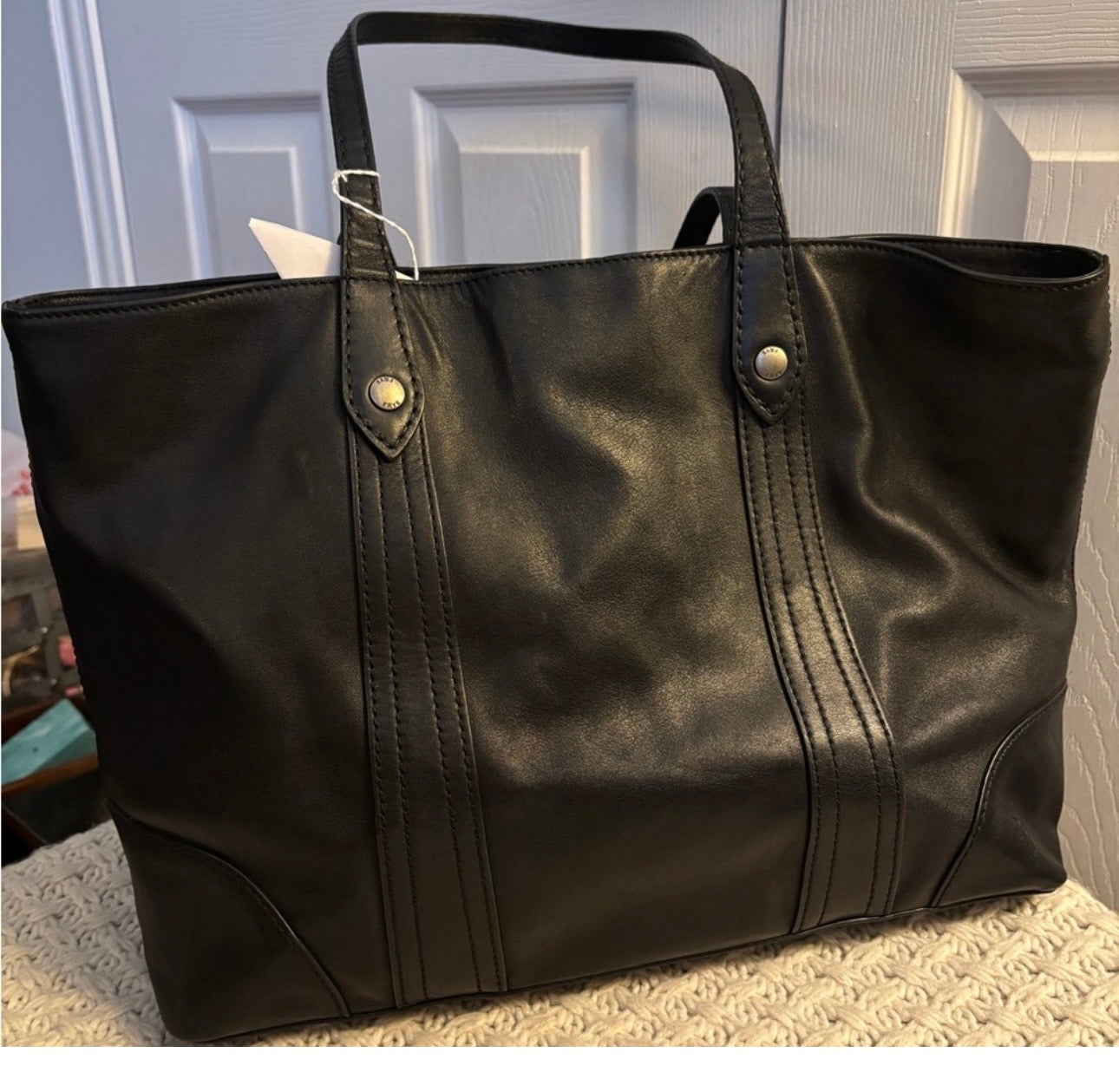 EUC Frye Black Leather Tote