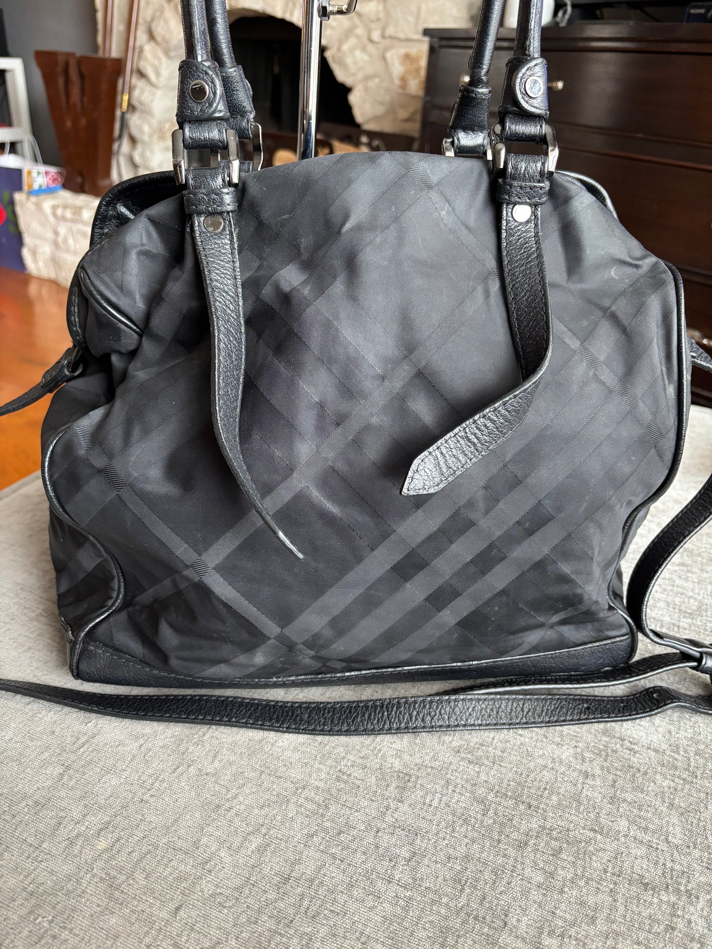 Burberry Nova Check Satchel
