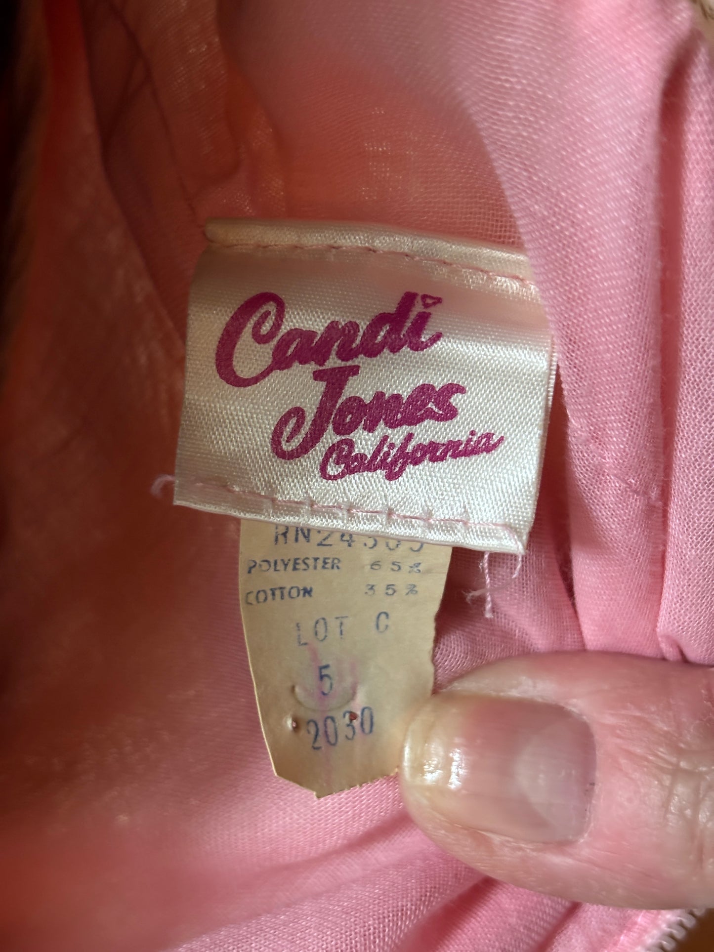 Vintage Candi Jones California 1970’s Dress