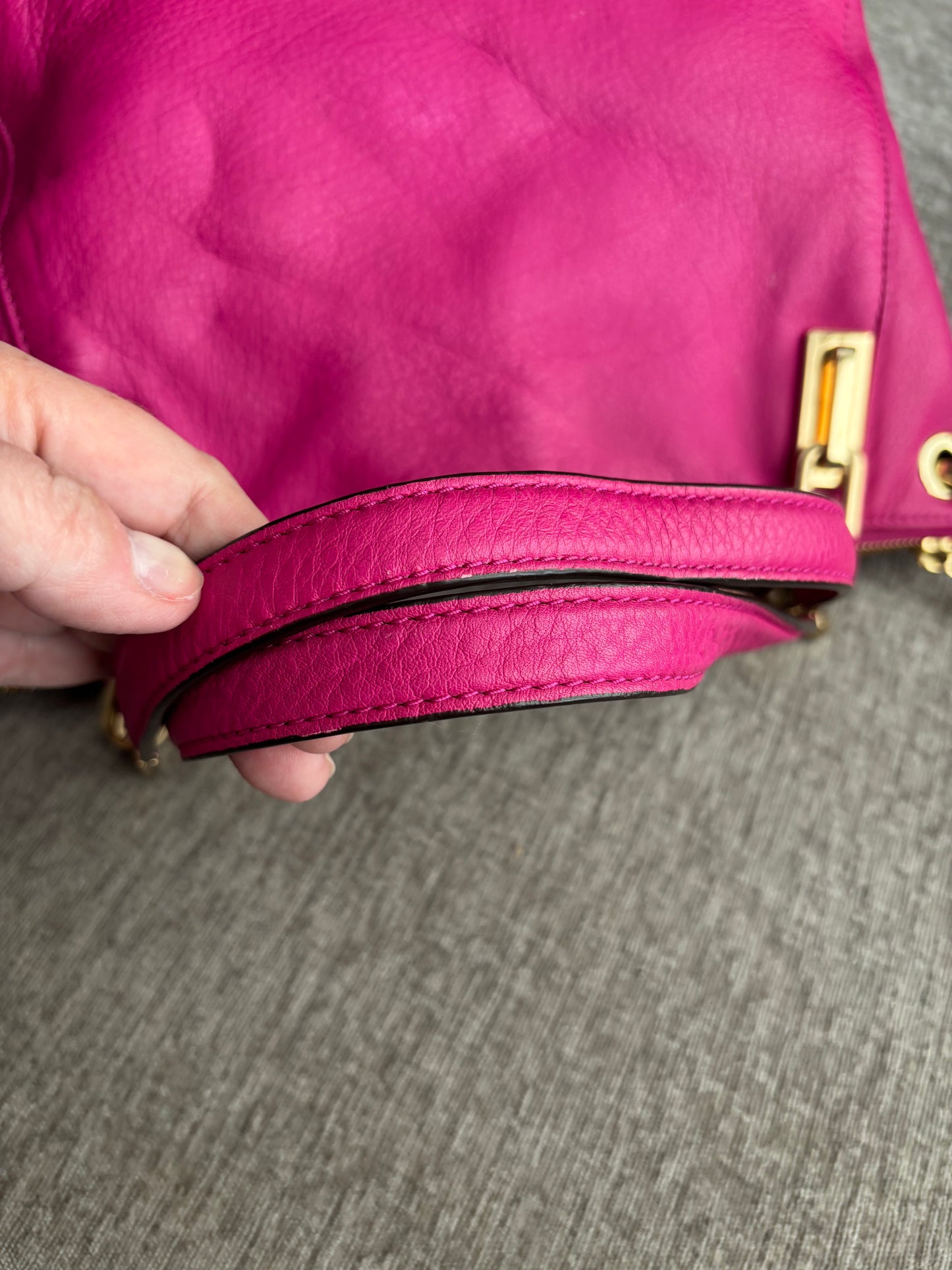 Michael Kors Vibrant Pink Leather Bag