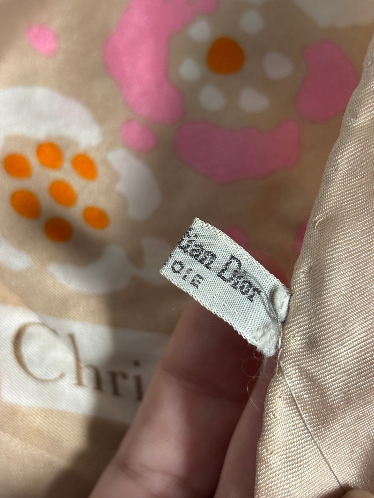 Vintage Christian Dior Silk Scarf