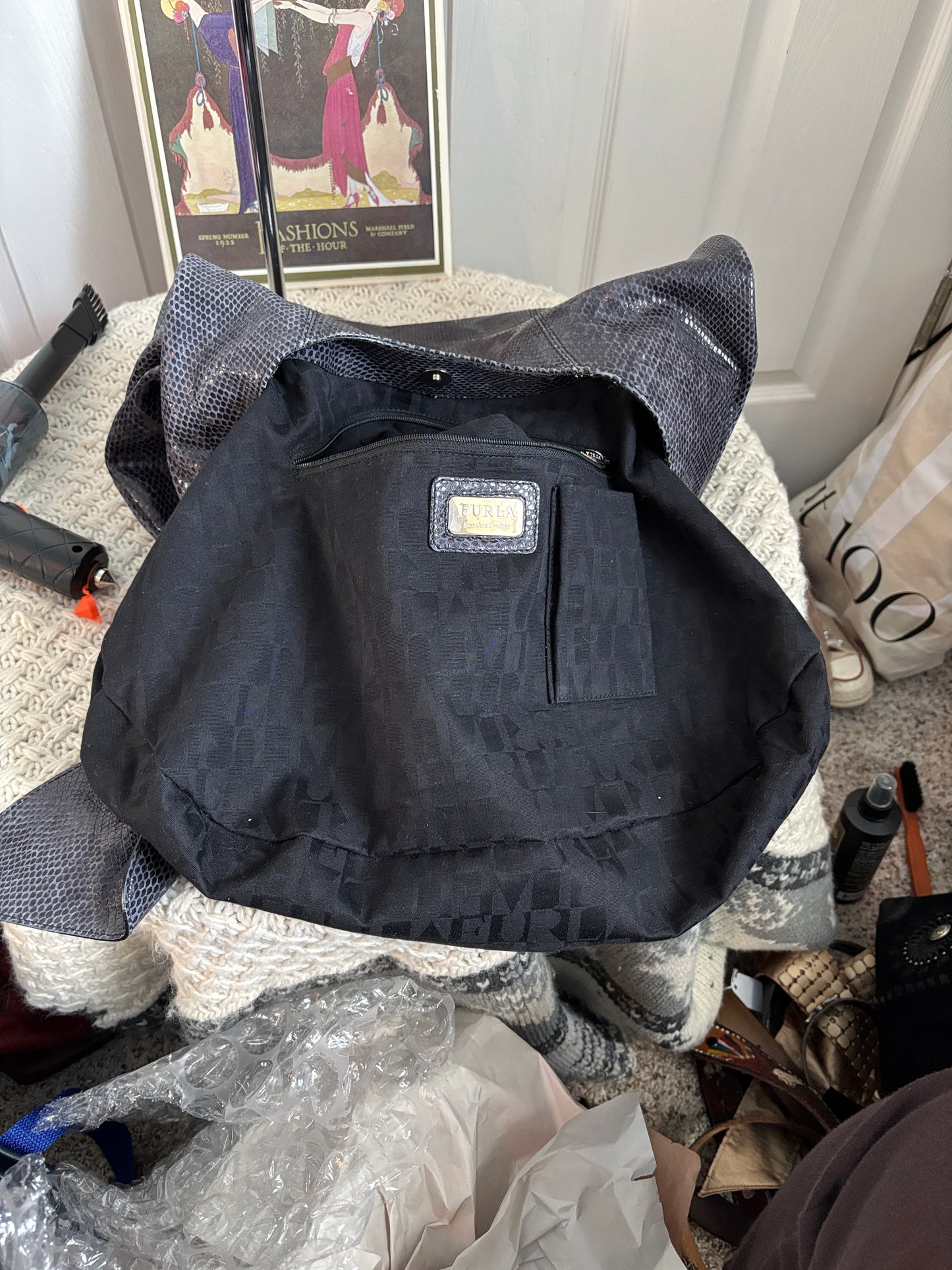 Furla Gorgeous Shoulder Tie Hobo