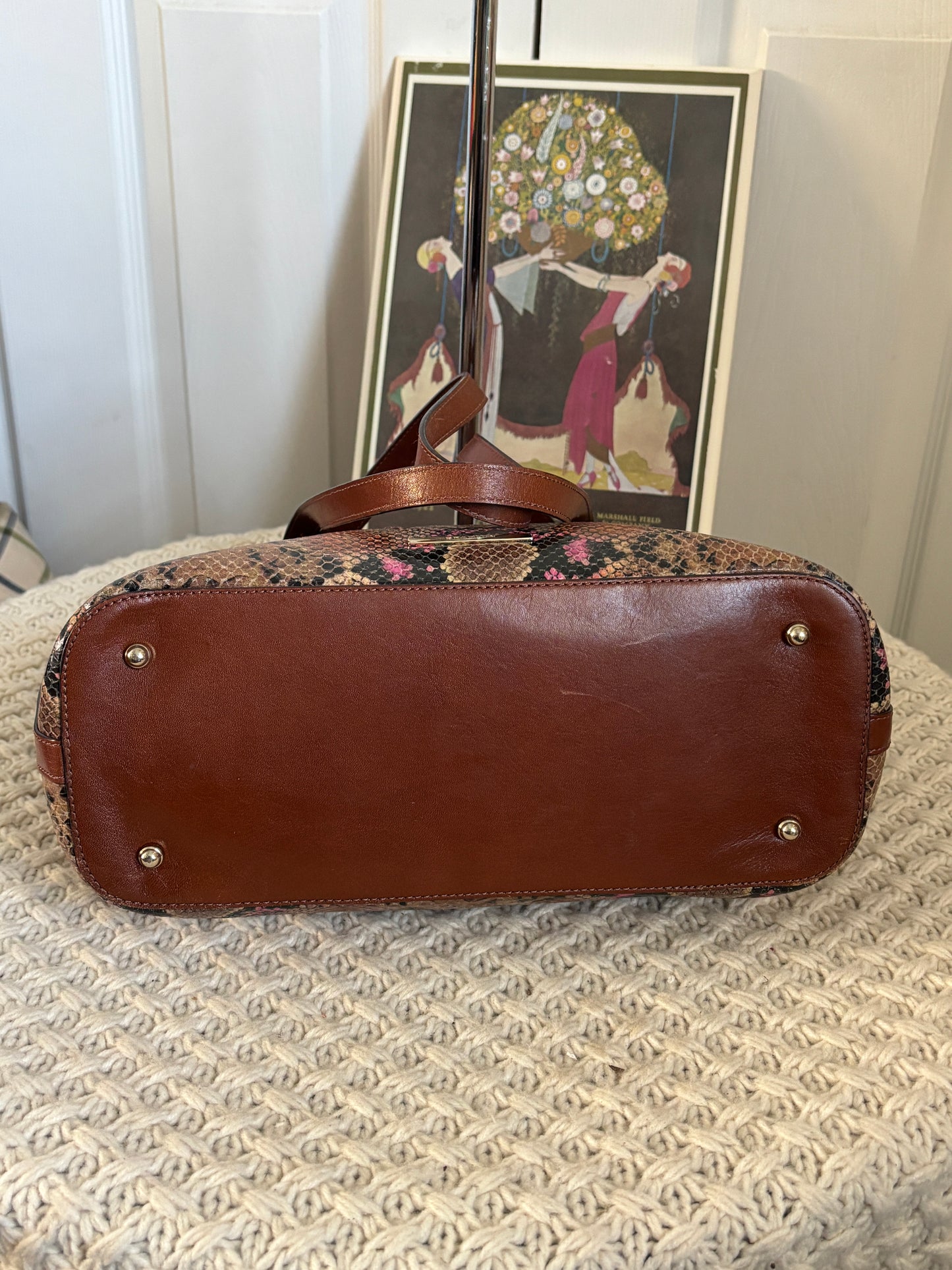 Brahmin Snake Print Tote
