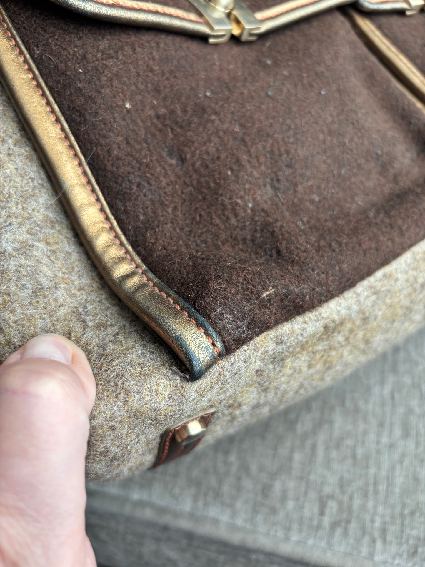Tumi Brown Wool Computer Bag