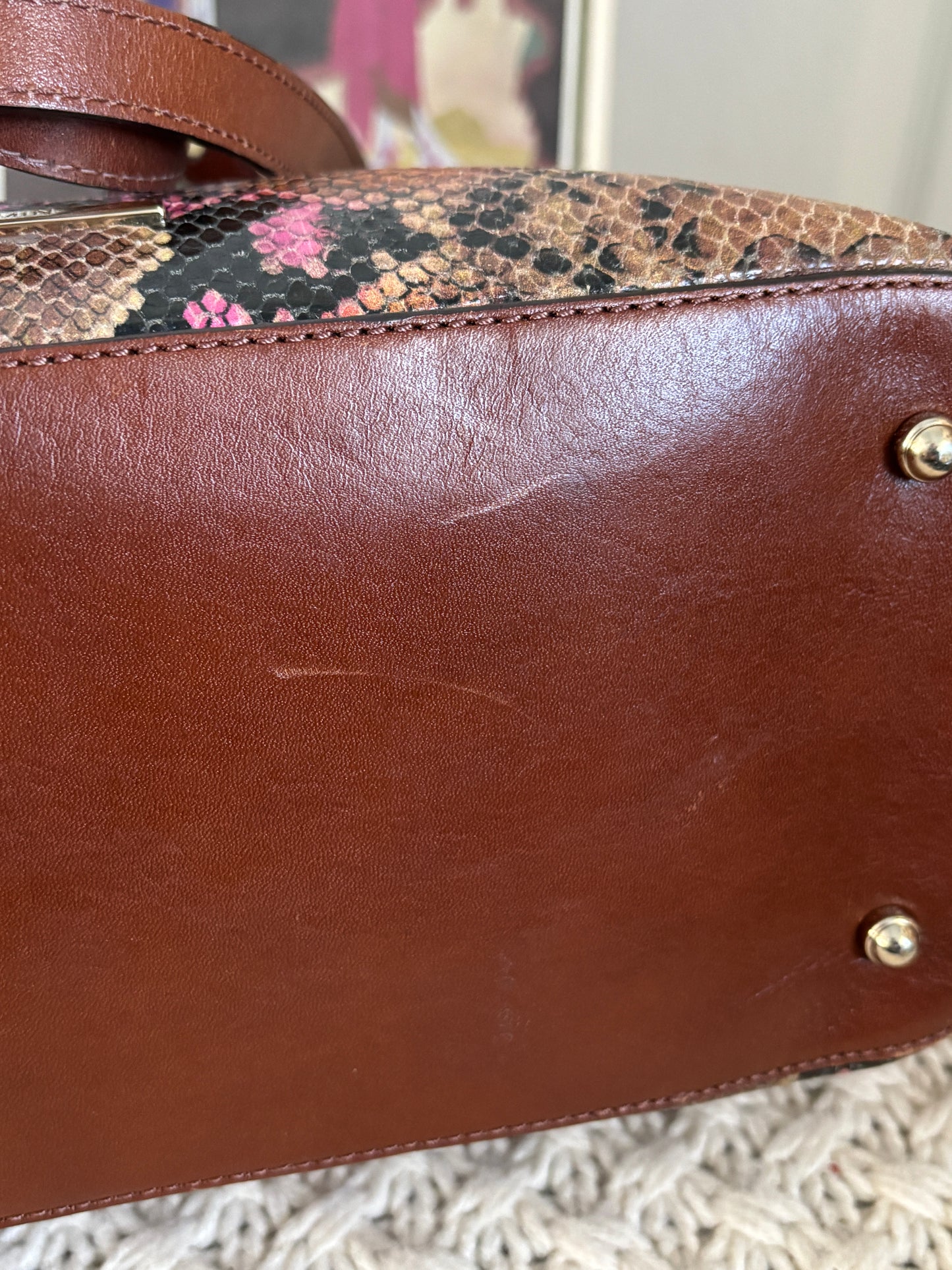Brahmin Snake Print Tote