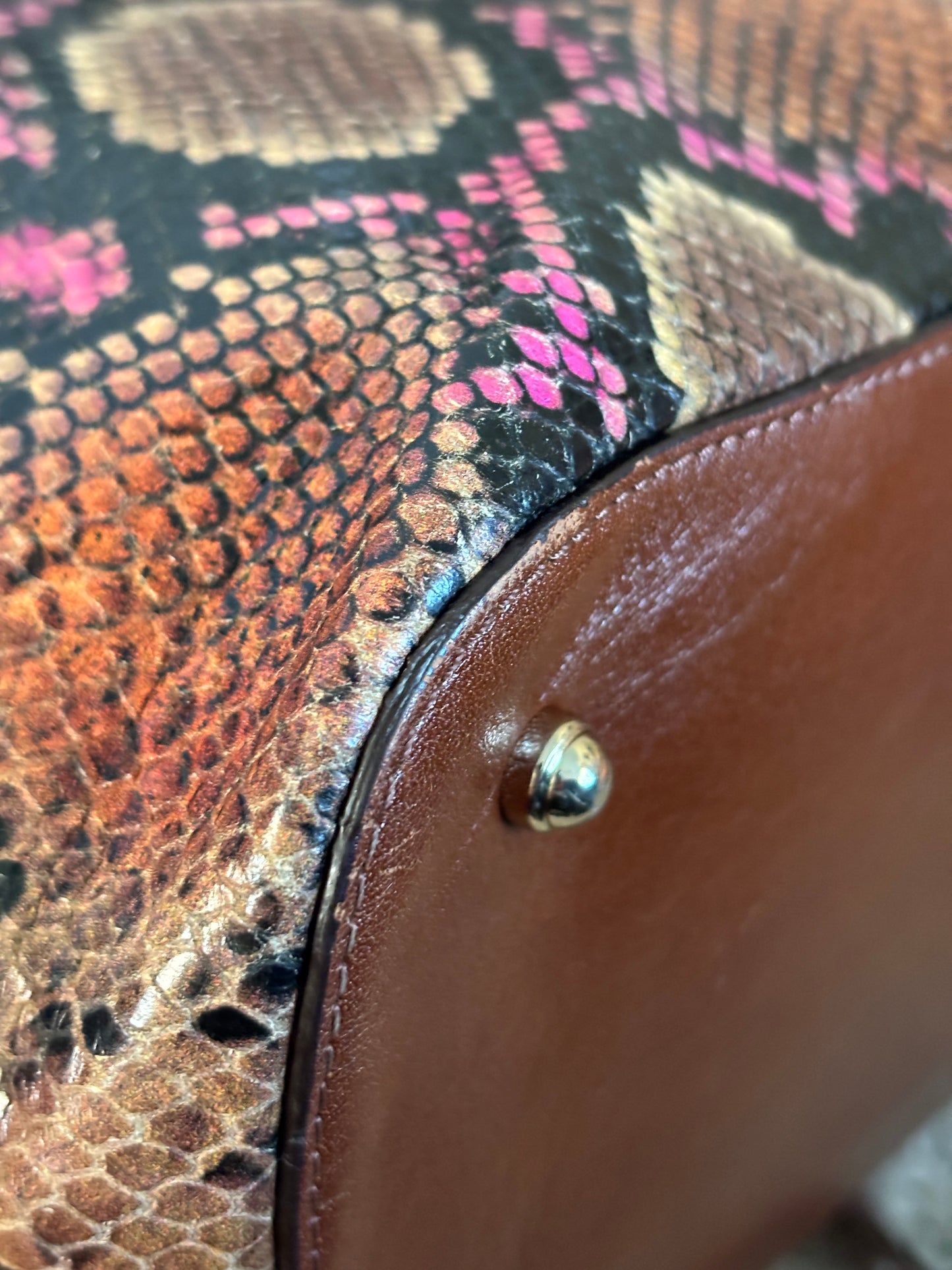 Brahmin Snake Print Tote