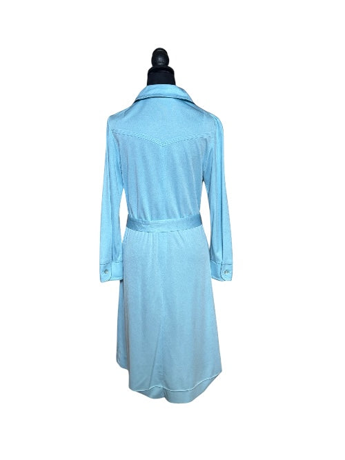 Vintage Paul of California Blue Shirt Dress