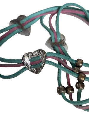 Vintage 1980s Heart Concho Belt