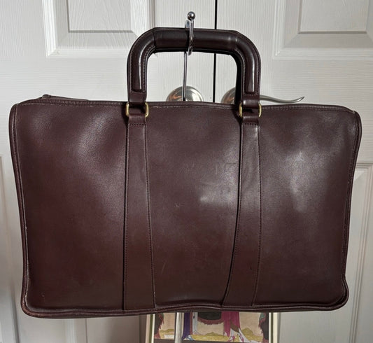 Vintage Coach Mahogany Portfolio Bag