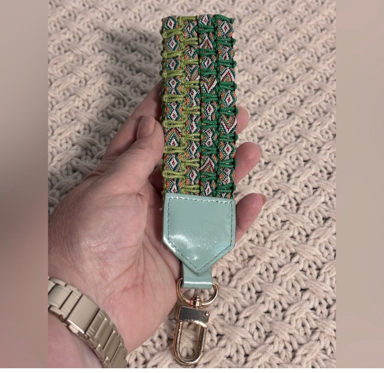 EUC Kelly Wynne Woven Wrist Strap
