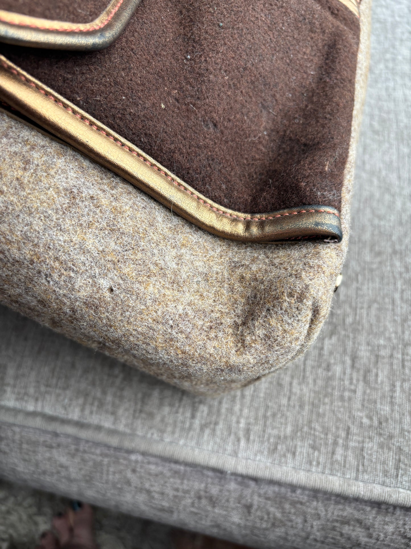 Tumi Brown Wool Computer Bag
