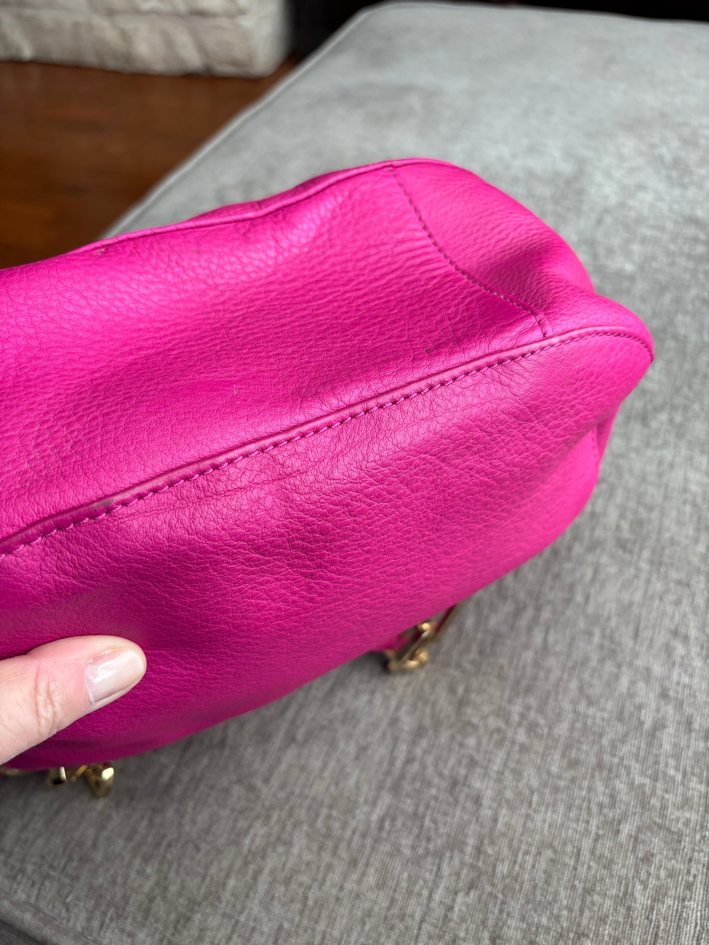 Michael Kors Vibrant Pink Leather Bag