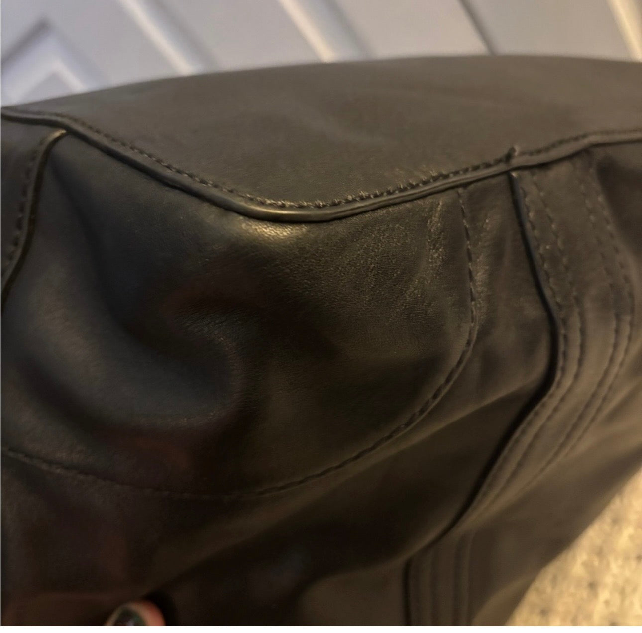 EUC Frye Black Leather Tote