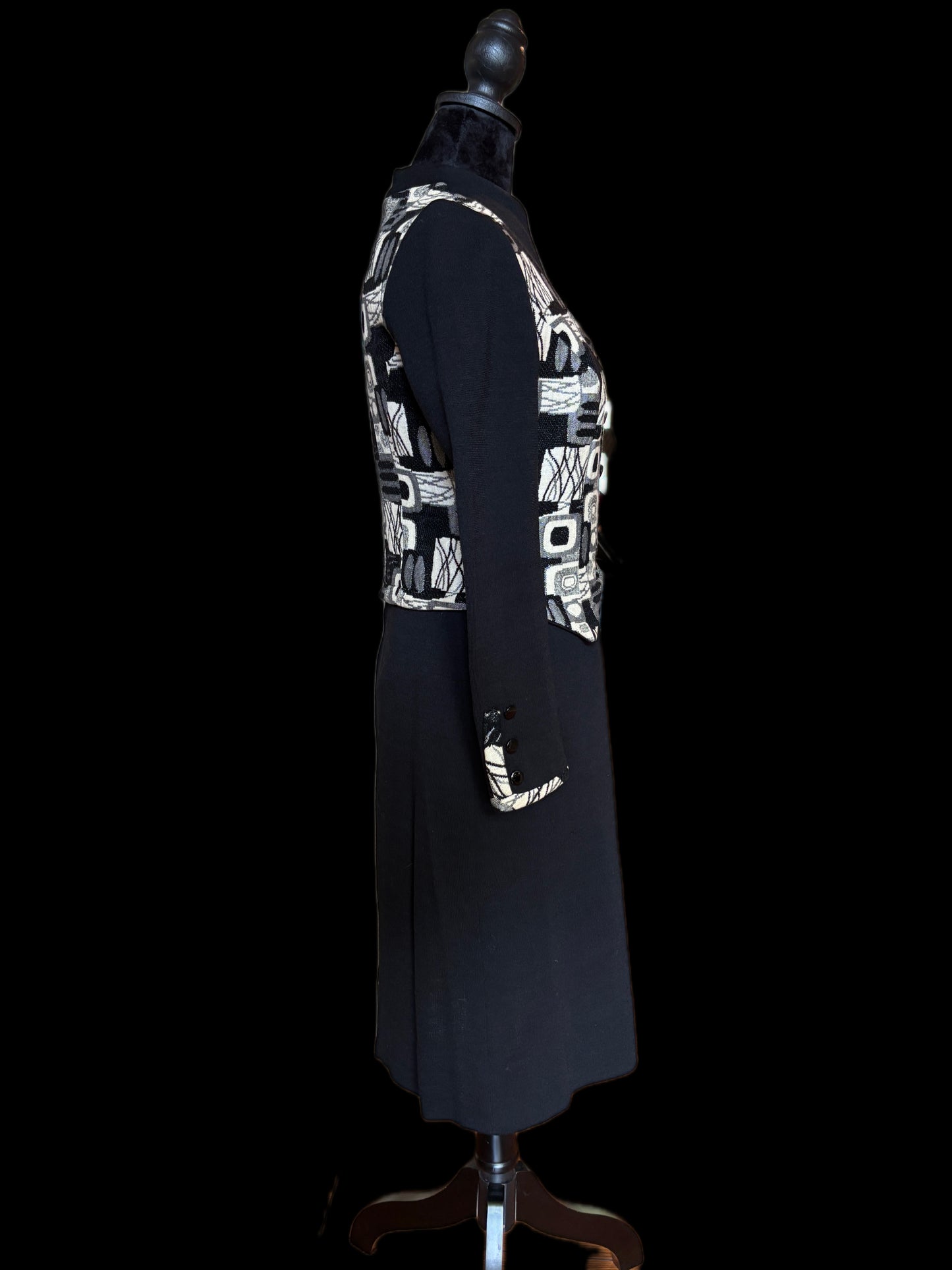 Vintage Lilly Ann Patterned Cape and Dress
