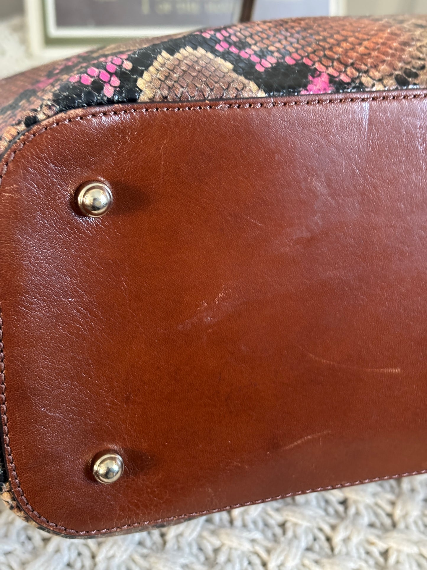 Brahmin Snake Print Tote