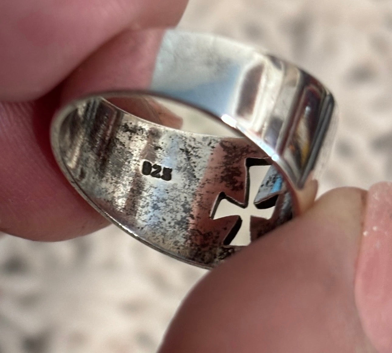 Sterling Silver (.925) Cross Ring