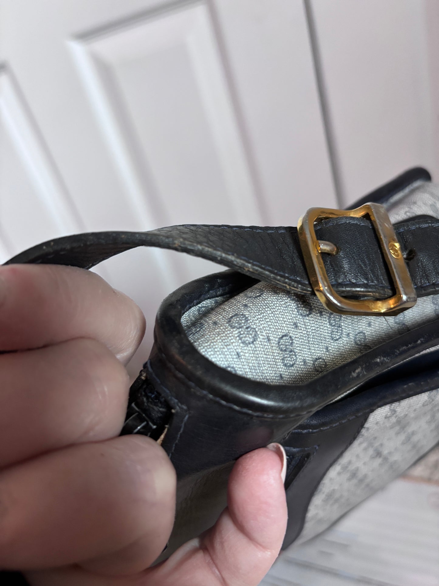Vintage Gucci Micro GG Crossbody Bag